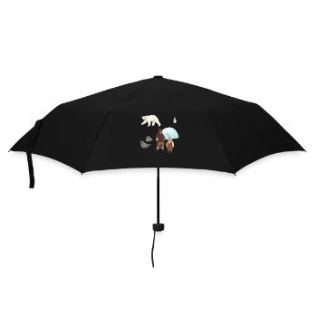 Eskimo family - Umbrella (small) - black - Front