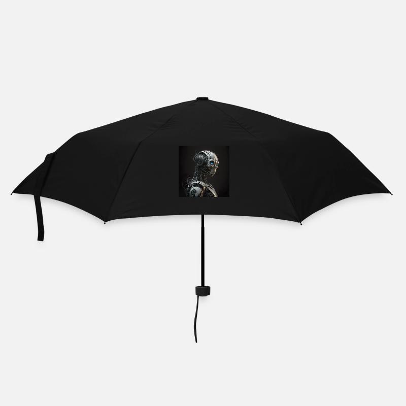 Blue-eyed Cyborg robot - Umbrella (small) - black