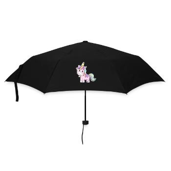 Licorne de cheval mignon - Parapluie standard - noir - Devant