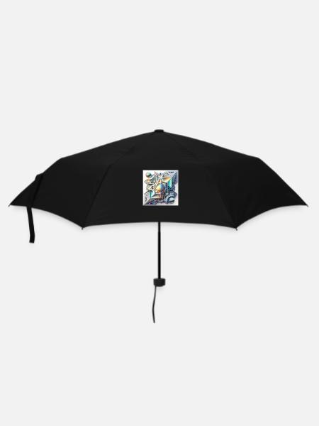 Mystical fantasy square - Umbrella (small) - black