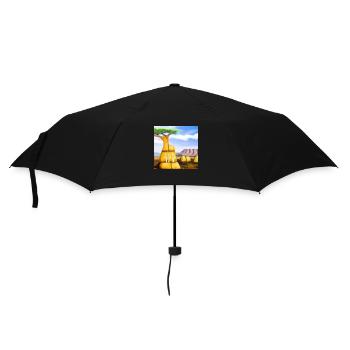 Surreal african landscape - Regenschirm (klein) - Schwarz - Vorne
