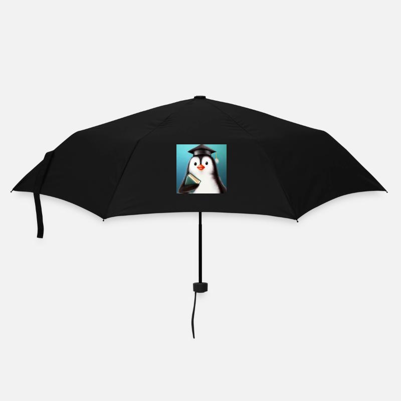 Diplômé Penguin - Parapluie standard - noir