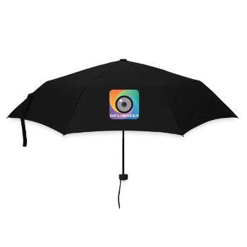 Influenzer - Regenschirm (klein) - Schwarz - Vorne