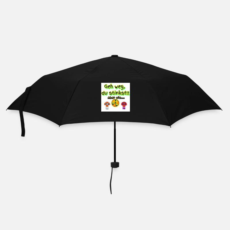 Aber wie... (Du Stinkst!!) - Regenschirm (klein) - Schwarz
