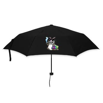 Osterhasi 5 - Regenschirm (klein) - Schwarz - Vorne