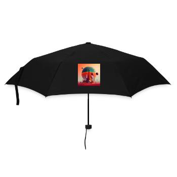 Kolonisation des Mars - Regenschirm (klein) - Schwarz - Vorne