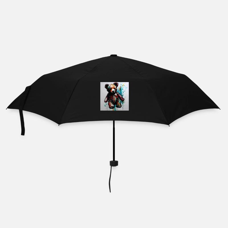Teddy bear - Umbrella (small) - black