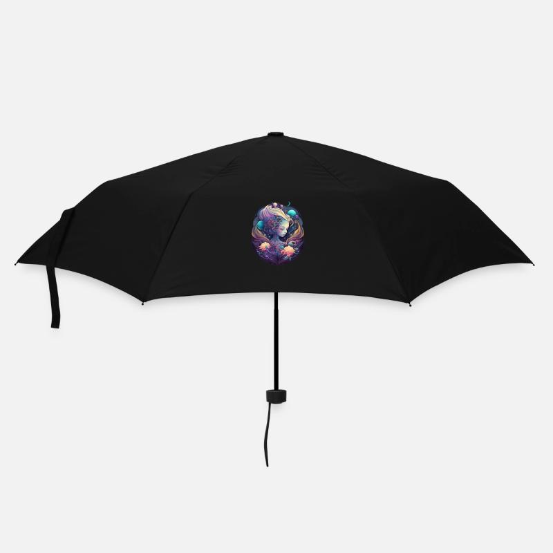 Chibi Skelettkönigin - Viktorianischer Gothic Horror - Regenschirm (klein) - Schwarz