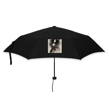 Geisha's Grace - Regenschirm (klein) - Schwarz - Vorne