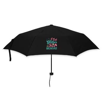 I Eat Glitter For Breakfast - Umbrella (small) - black - Front