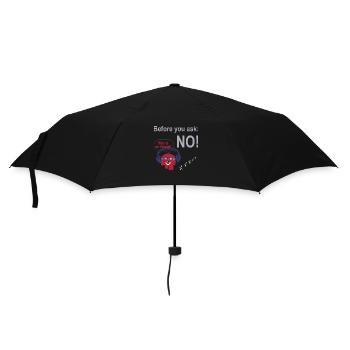 FoundLux New Design, Before you ask: NO! - Umbrella (small) - black - Front