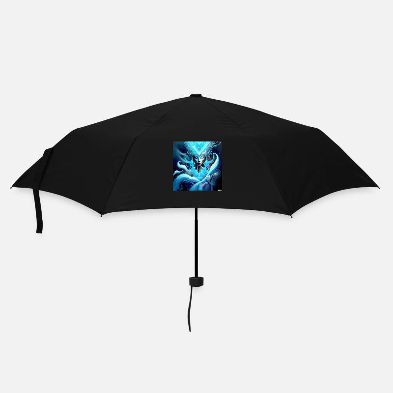 Blue Ghost digital art - Umbrella (small) - black