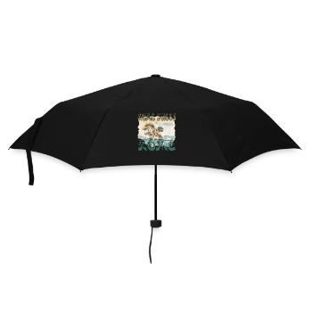 Home sweet Home - mein Haus mein Boot meine Insel - Regenschirm (klein) - Schwarz - Vorne