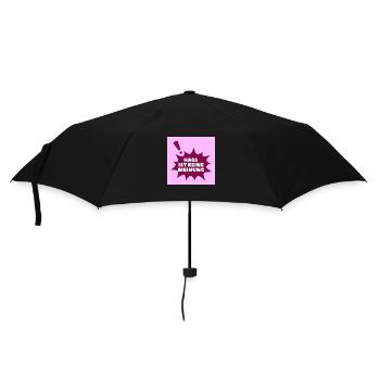 Hass ist keine Meinung Sprechblase BP - Regenschirm (klein) - Schwarz - Vorne