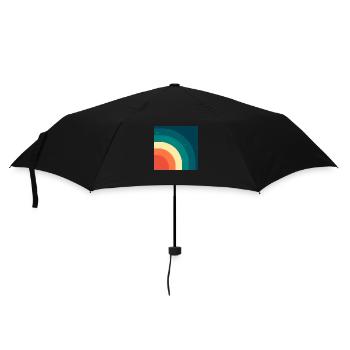 "Vintage 3" - Umbrella (small) - black - Front