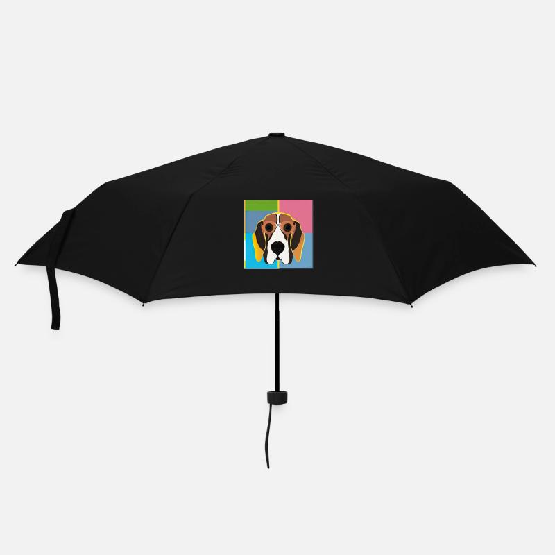 Chien Pop Art - Parapluie standard - noir