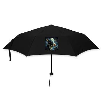 Cow Van Gogh Style Starry Sky Cool la nuit - Parapluie standard - noir - Devant