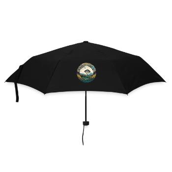 Natürliches Paradies - Regenschirm (klein) - Schwarz - Vorne