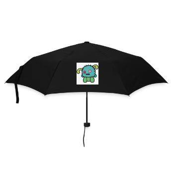 Pelzling - Regenschirm (klein) - Schwarz - Vorne