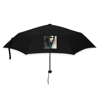 Femme de beauté - Parapluie standard - noir - Devant