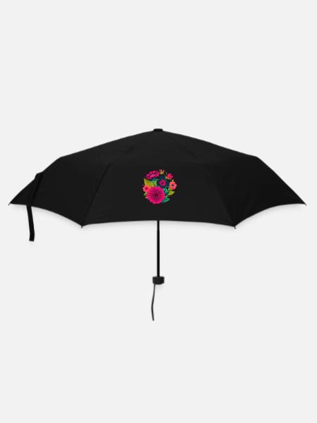 Bouquet de fleurs - Parapluie standard - noir