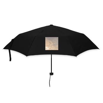 Wer Träume ignoriert verliert sein Leben - Regenschirm (klein) - Schwarz - Vorne