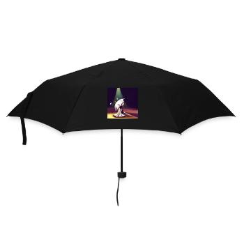 Regenschirm im Licht - Regenschirm (klein) - Schwarz - Vorne