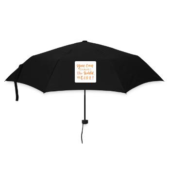 You can CHANGE the World, GIRL! - Umbrella (small) - black - Front