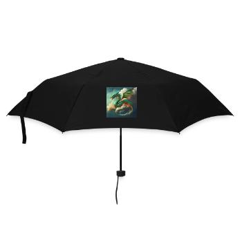 Mike FOX Drache3a - Regenschirm (klein) - Schwarz - Vorne