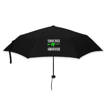 Trouble Shooter AR15 Design - Regenschirm (klein) - Schwarz - Vorne