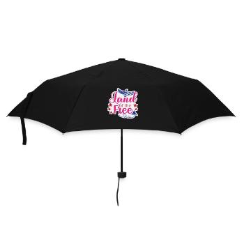 Land of the Free - Umbrella (small) - black - Front