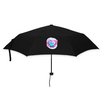 Fête des mères Saint-Valentin Mariage Fiançailles Amour - Parapluie standard - noir - Devant