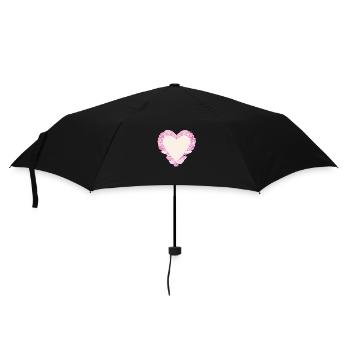 Saint-Valentin Mariage Amour Fiançailles Fête des mères - Parapluie standard - noir - Devant