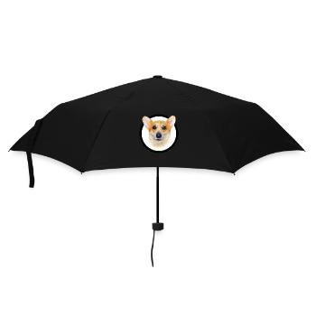 Corgi - Regenschirm (klein) - Schwarz - Vorne