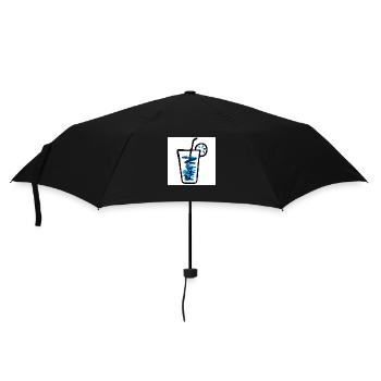 Drink blue - Regenschirm (klein) - Schwarz - Vorne