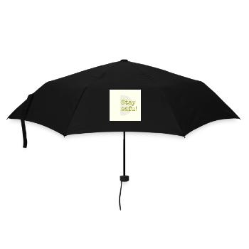 Stay safu - Regenschirm (klein) - Schwarz - Vorne
