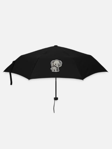 Baby Elephant - Regenschirm (klein) - Schwarz