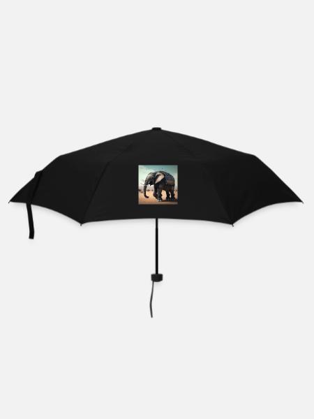 Éléphant au Kenya 2 - Parapluie standard - noir