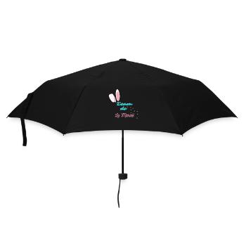 "Team La Mariée Lapin" - Pour un mariage adorable - Parapluie standard - noir - Devant