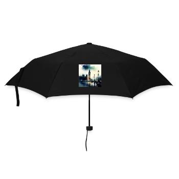 London Scenery Big Ben Aquarell - Umbrella (small) - black - Front