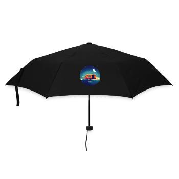 Camping Gift Tents Motorhome Caravan Camp - Umbrella (small) - black - Front