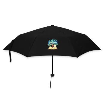 Leser Buchliebhaber Buch Bücher Lesen Geschenk - Regenschirm (klein) - Schwarz - Vorne