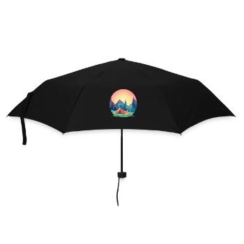 Camping Gift Tents Motorhome Caravan Camp - Umbrella (small) - black - Front