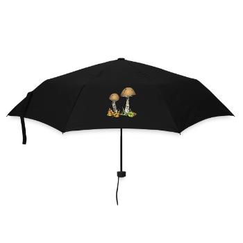 Pilze - Regenschirm (klein) - Schwarz - Vorne