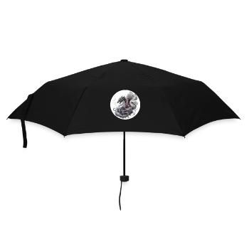 Drachenwolke aus Rauch - Regenschirm (klein) - Schwarz - Vorne