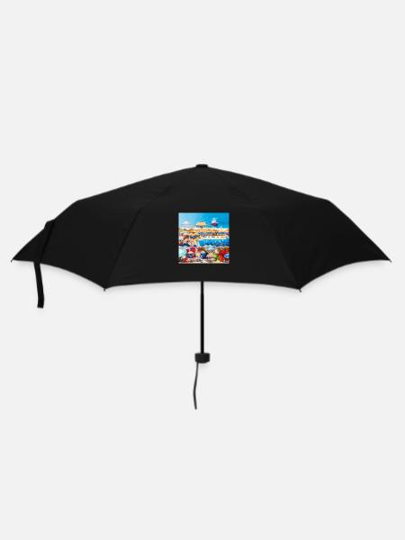spending sunny holiday at sea side - Umbrella (small) - black