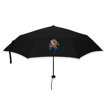 Blumenzauber No. 1 - Regenschirm (klein) - Schwarz - Vorne