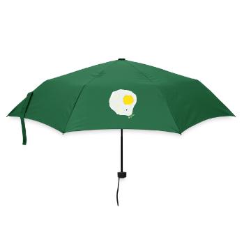 ŒUF FRIT contre mouche - Parapluie standard - vert bouteille - Devant