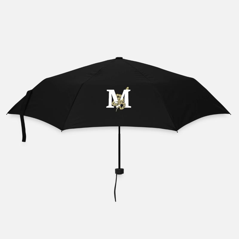 Buchstabe m Schlange - Regenschirm (klein) - Schwarz