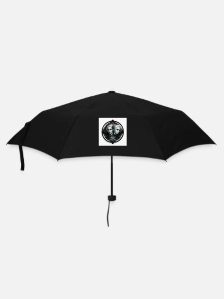 gemeaux 2 femmes en miroir - Parapluie standard - noir